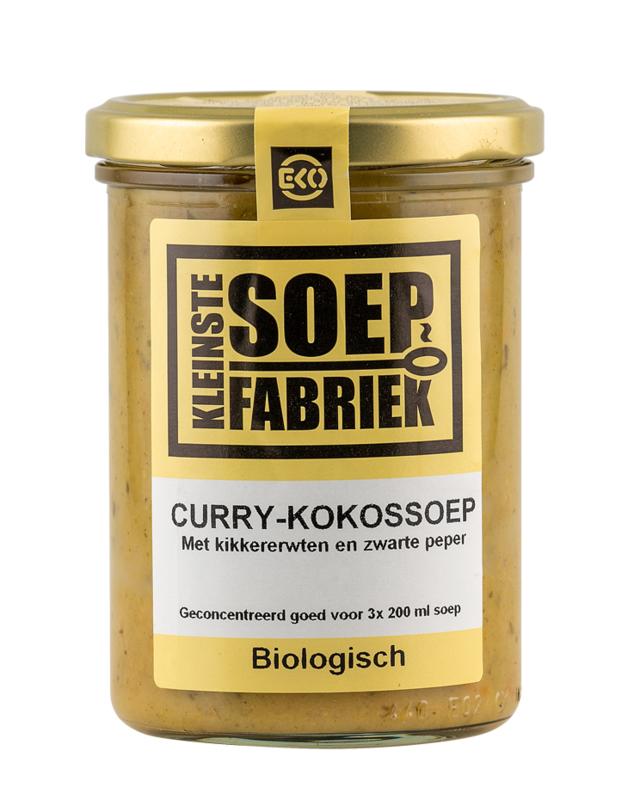 Kleinstesoepfabr Curry Kokossoep bio 400 gram