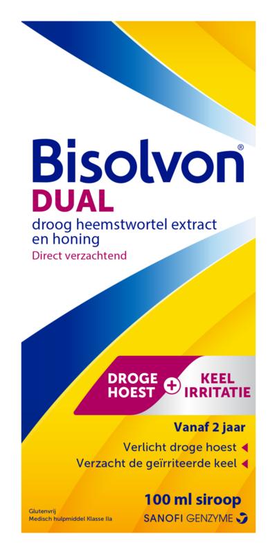 Bisolvon Dual droge hoest/keelirritatie siroop 100 ml