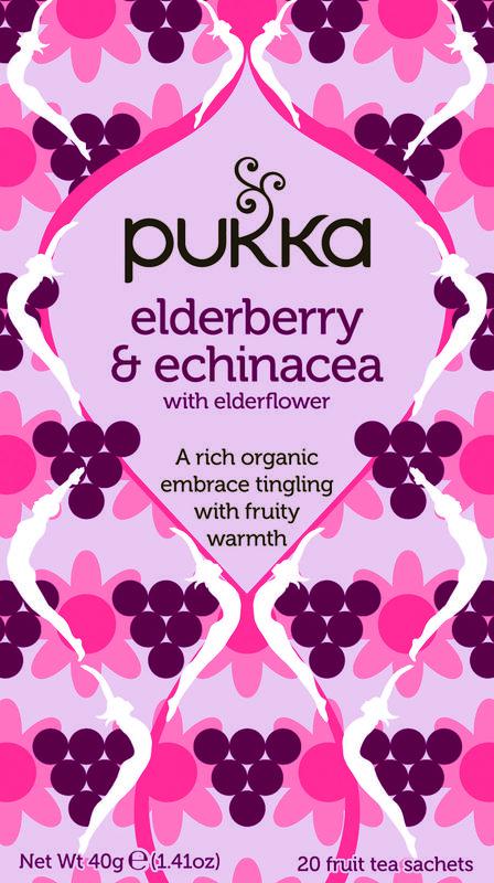 Pukka Elderberry & echinacea bio 20 stuks