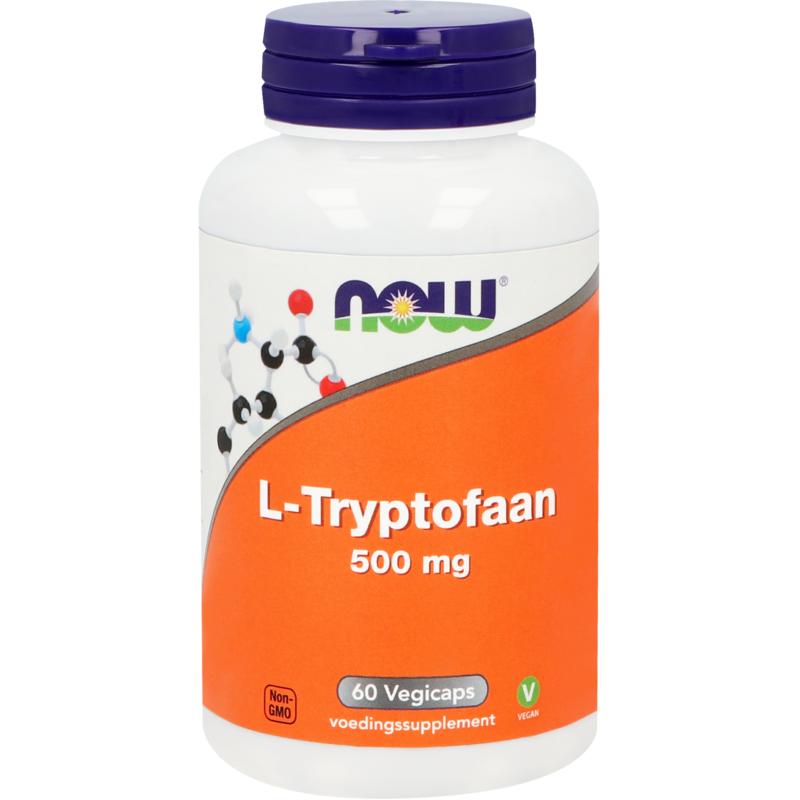 NOW L-Tryptofaan 500 mg 60 vegan capsules