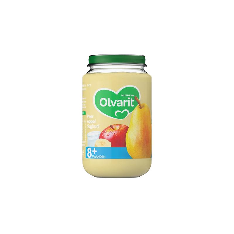 Olvarit Peer appel yoghurt 8M53 200 gram