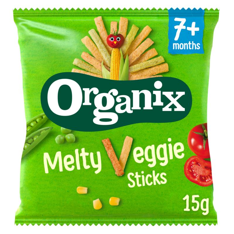 Organix Veggie groente sticks 7 maanden bio 15 gram