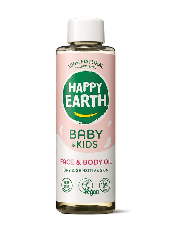 Happy Earth Gezicht & lichaam olie voor baby & kids 150 ml