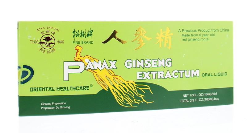 Panax Ginseng Ginseng extract 10x10 ml 100 ml