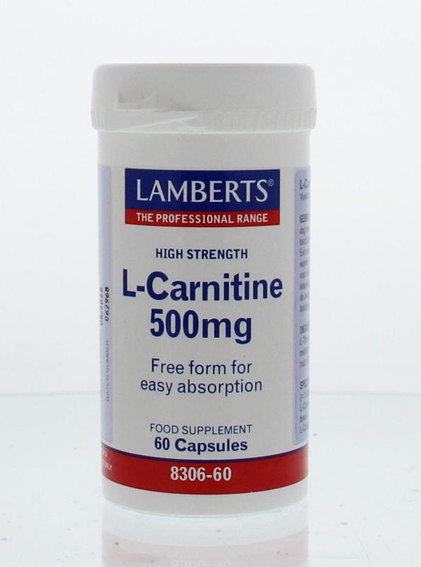 Lamberts L-Carnitine 500mg 60 vegan capsules